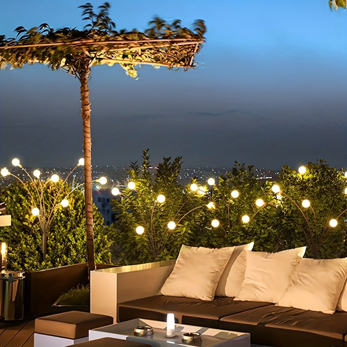Luz solar LED con efecto luciérnaga - LumiGarden