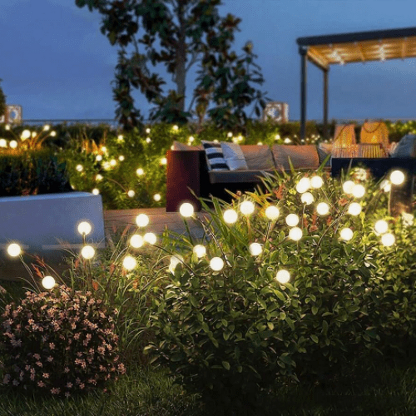 Luz solar LED con efecto luciérnaga - LumiGarden