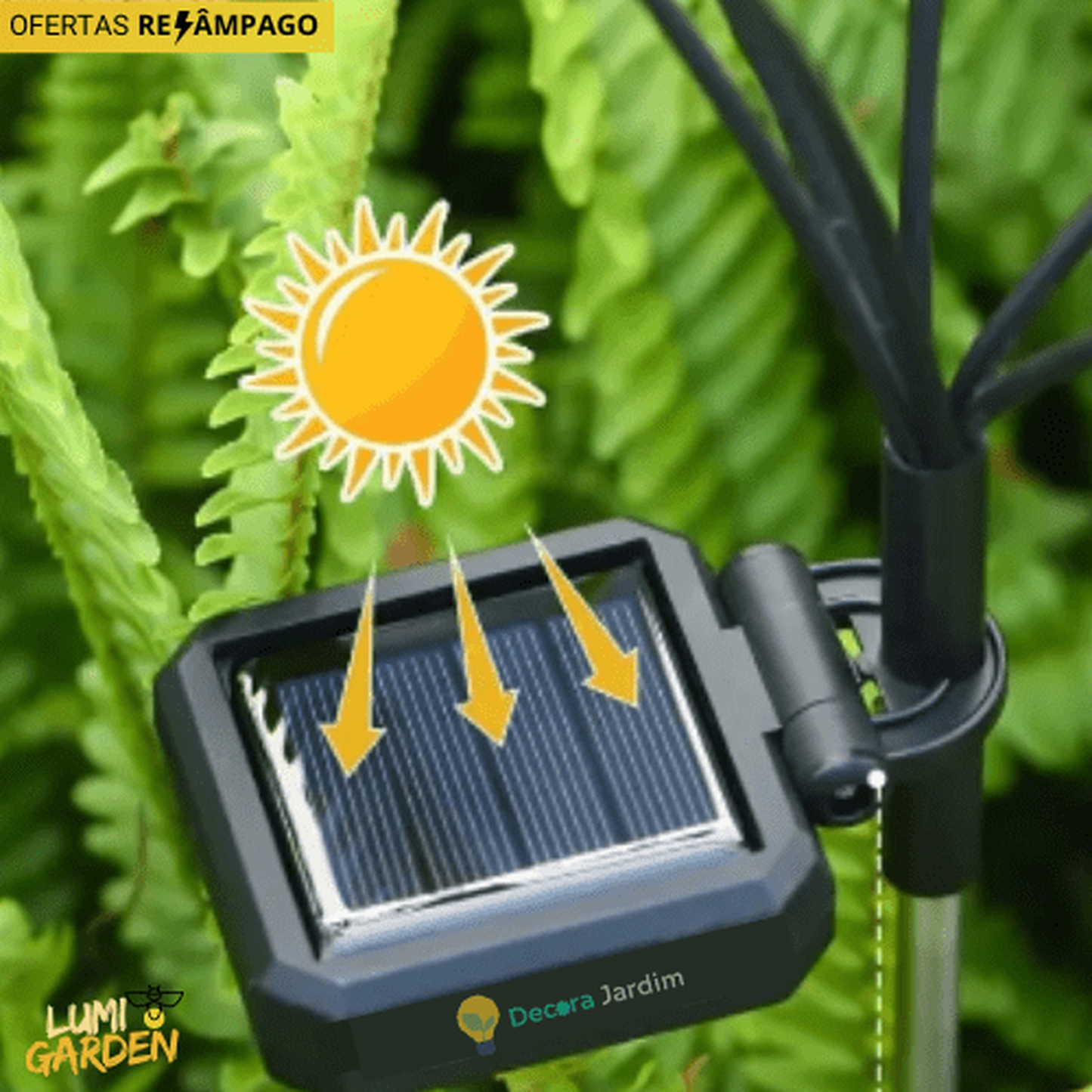 Luz solar LED con efecto luciérnaga - LumiGarden