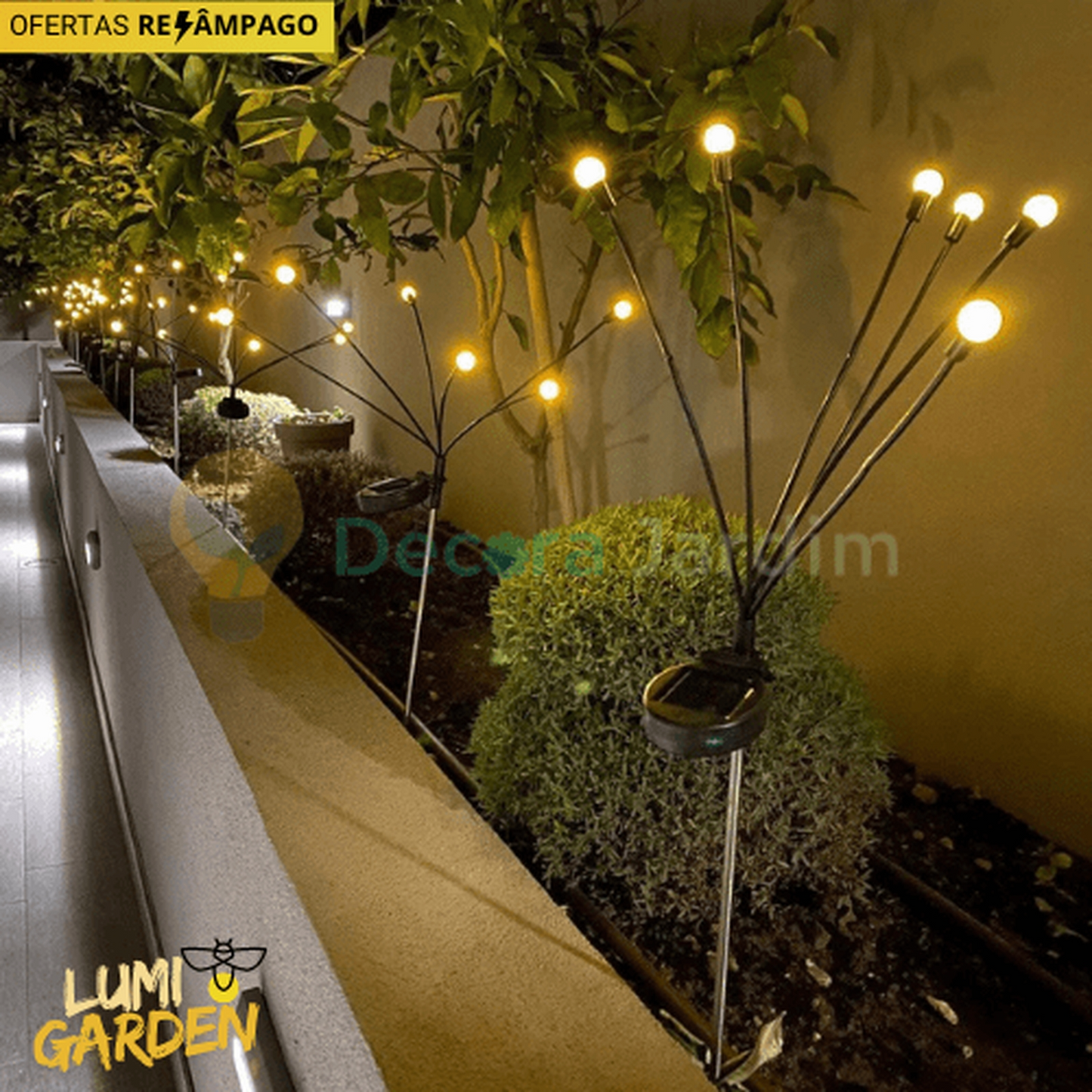 Luz solar LED con efecto luciérnaga - LumiGarden