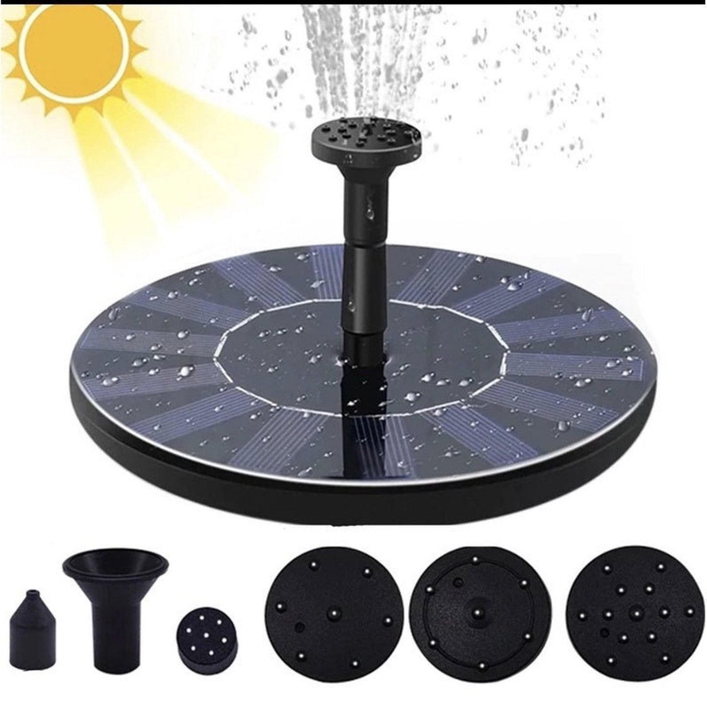 Fuente de agua para pájaros - [Carga solar]