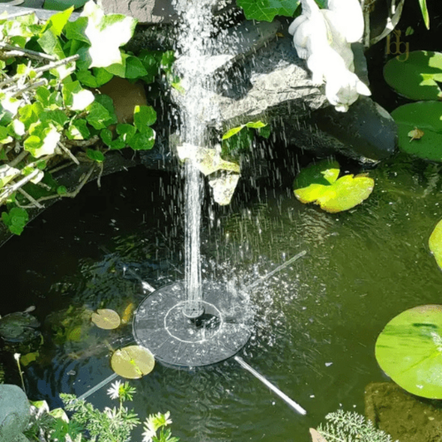 Fuente de agua para pájaros - [Carga solar]