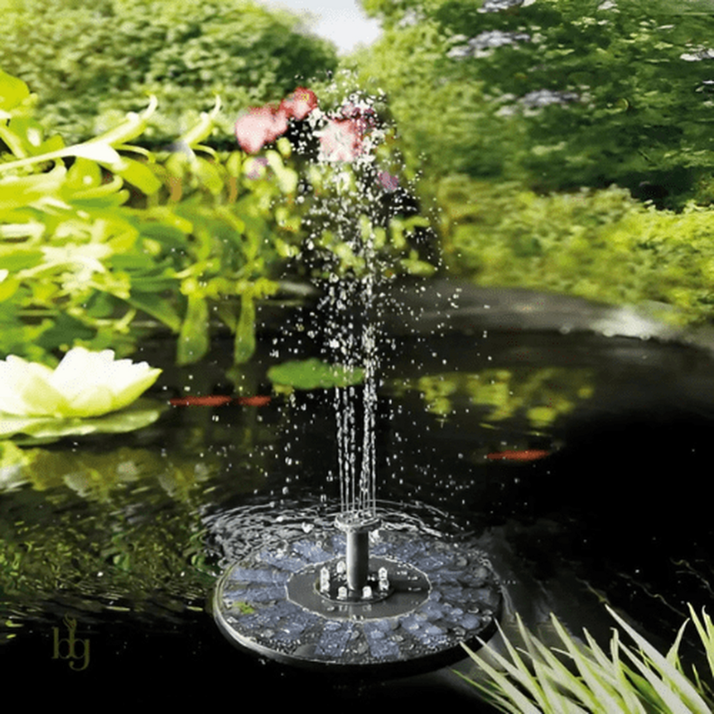 Fuente de agua para pájaros - [Carga solar]